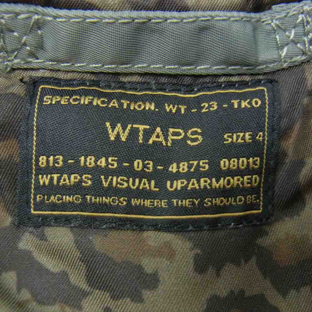 WTAPS ダブルタップス 12AW 122GWDT-JKM01 MA-1 ナイロン フライト ミリタリー ジャケット カーキ系 4【中古】
