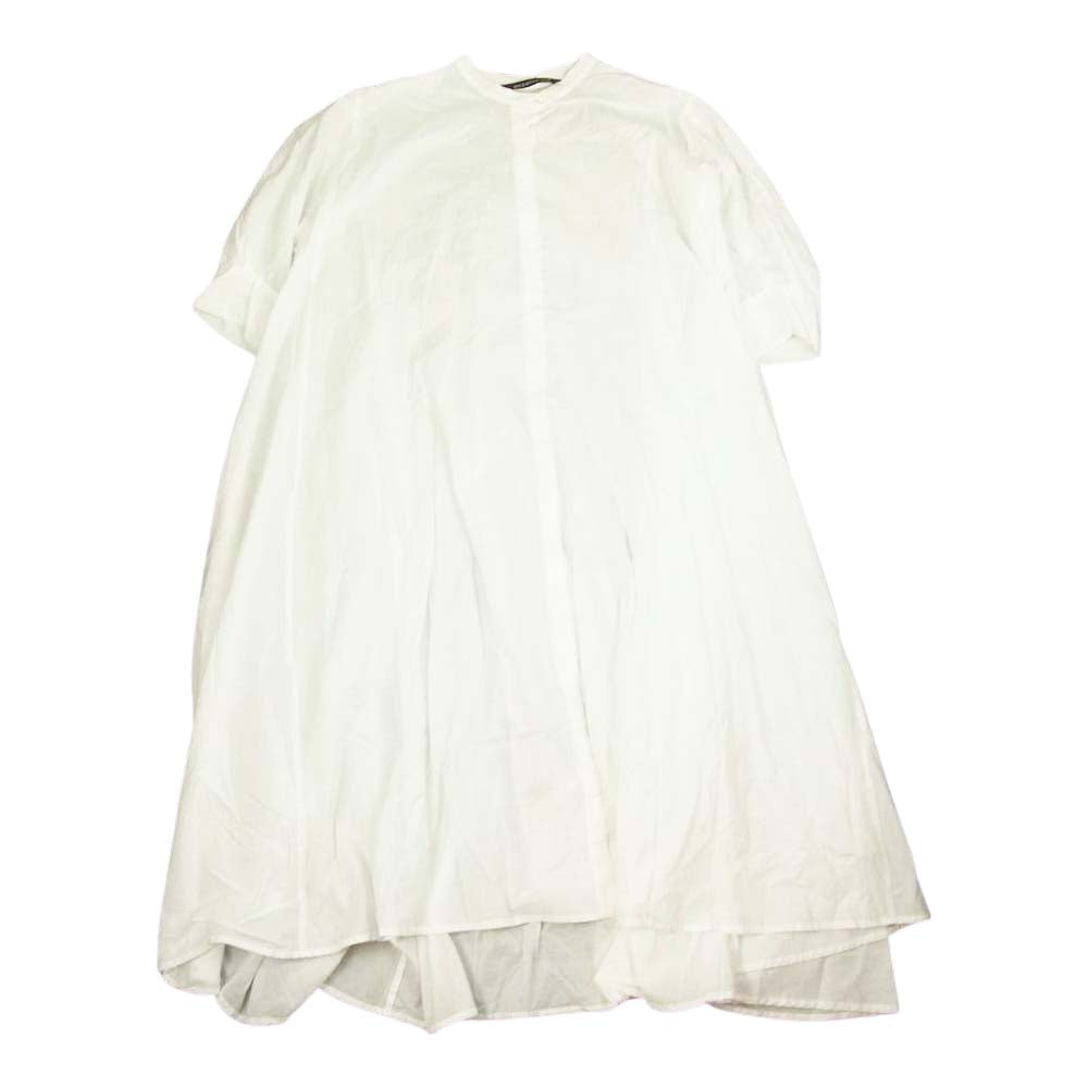 ミズイロインド 七分丈 シャツ ワンピース ホワイト系【中古】