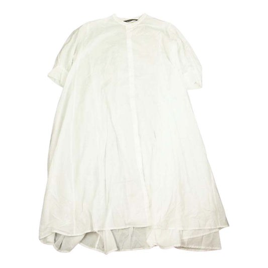 ミズイロインド 七分丈 シャツ ワンピース ホワイト系【中古】