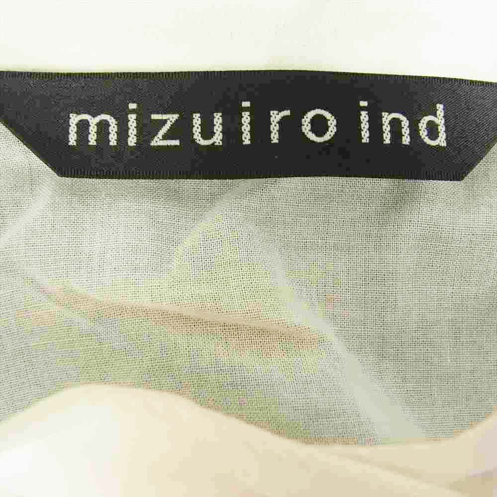 ミズイロインド 七分丈 シャツ ワンピース ホワイト系【中古】