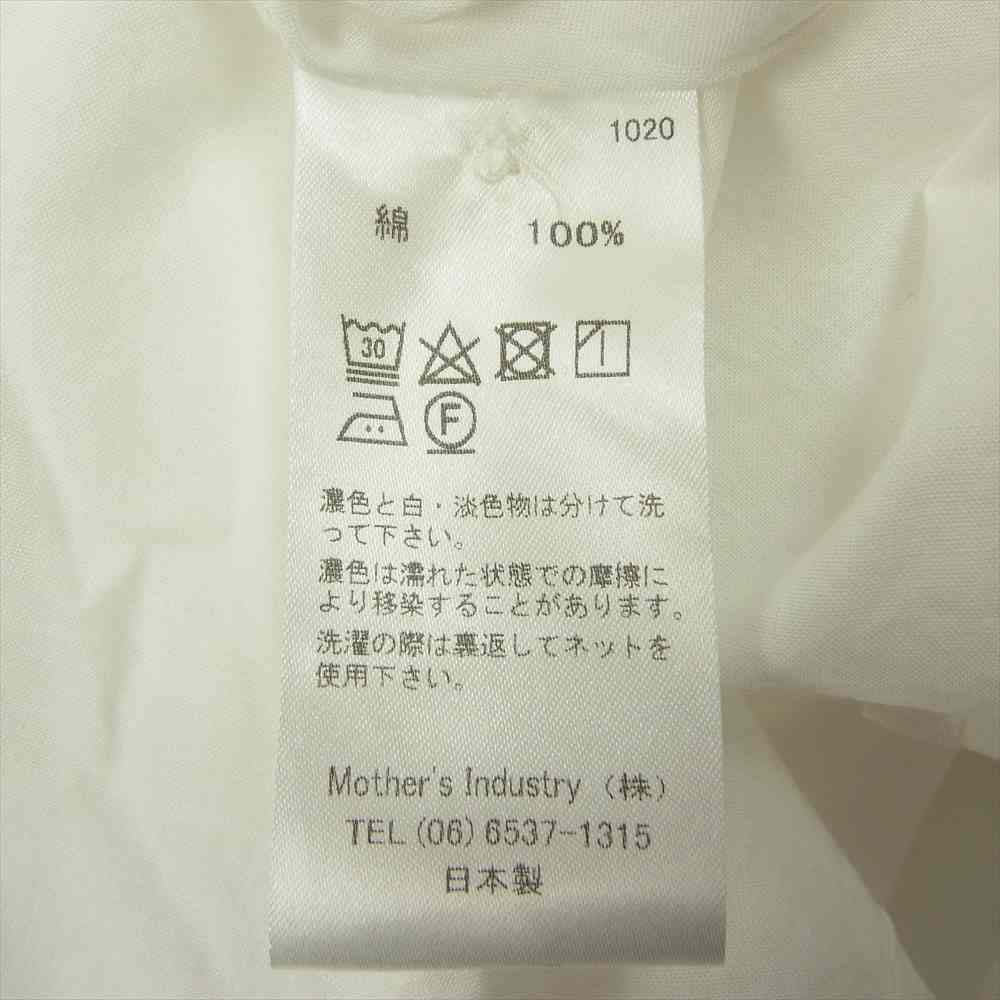 ミズイロインド 七分丈 シャツ ワンピース ホワイト系【中古】