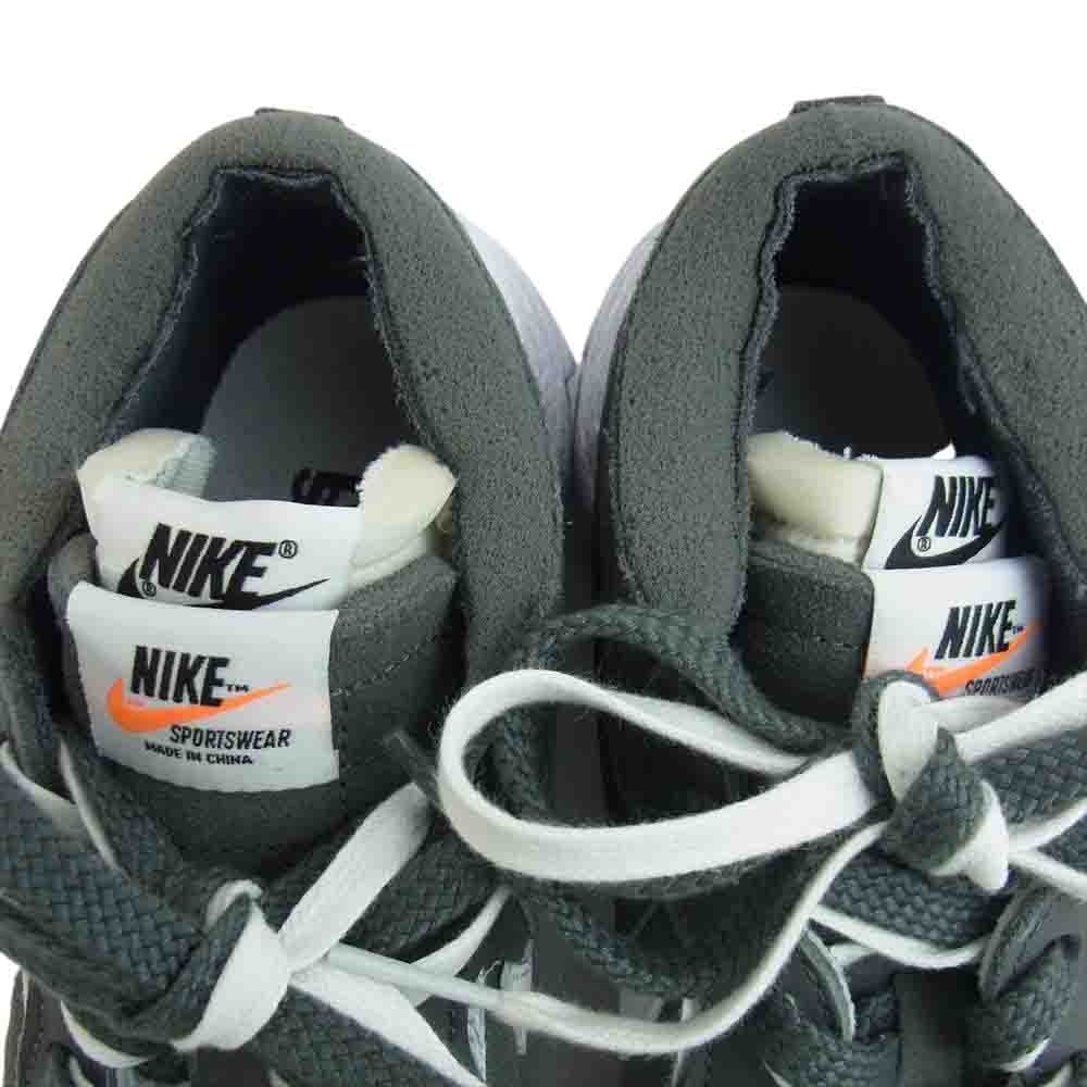 NIKE ナイキ Sacai DD1877-002 BLAZER LOW ブレーザー ロー アイアン グレー系 ホワイト系 23.5cm【中古】