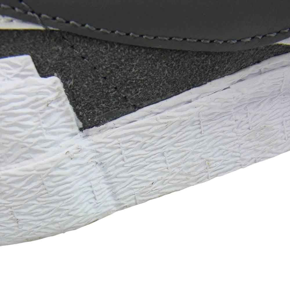 NIKE ナイキ Sacai DD1877-002 BLAZER LOW ブレーザー ロー アイアン グレー系 ホワイト系 23.5cm【中古】