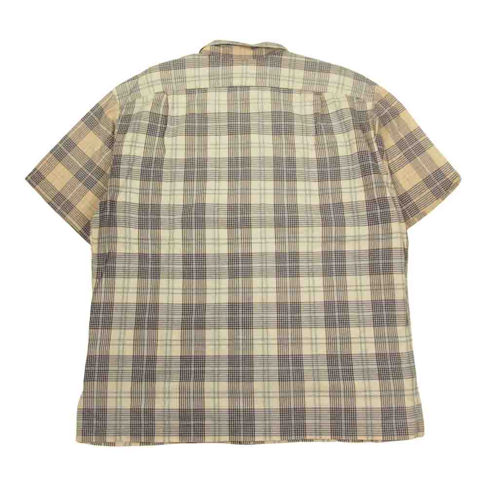 RRL ダブルアールエル 90s 三ツ星タグ チェック 半袖 シャツ ブルー系 M【中古】