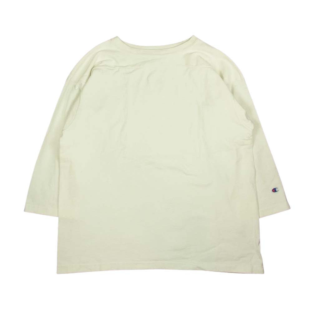 Champion チャンピオン T1011 USA製 フットボールTシャツ ホワイト系 XL【中古】
