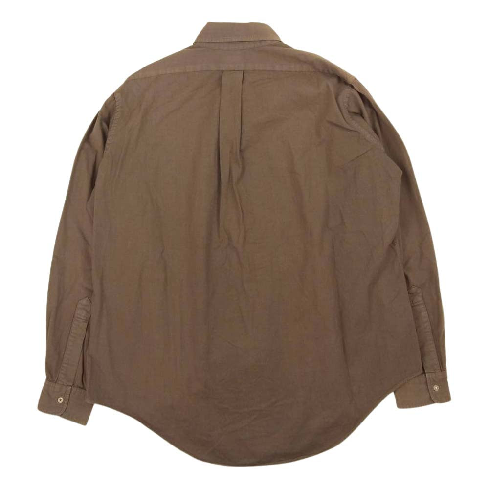 Denime ドゥニーム BD ボダンダウン ワーク シャツ チャコール系 L【中古】