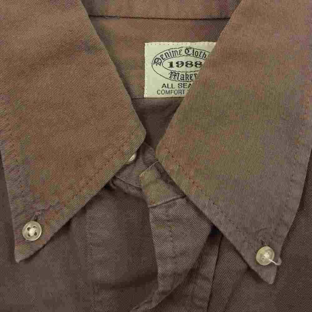 Denime ドゥニーム BD ボダンダウン ワーク シャツ チャコール系 L【中古】