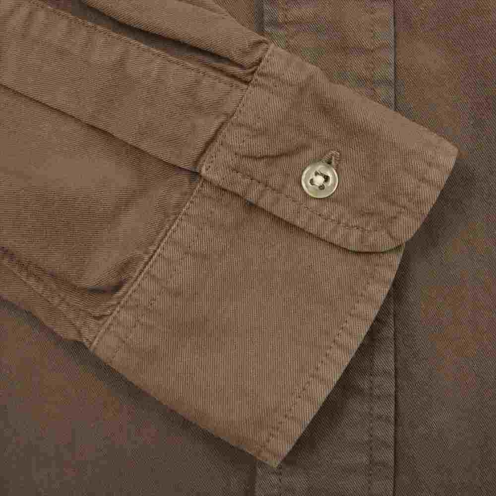 Denime ドゥニーム BD ボダンダウン ワーク シャツ チャコール系 L【中古】
