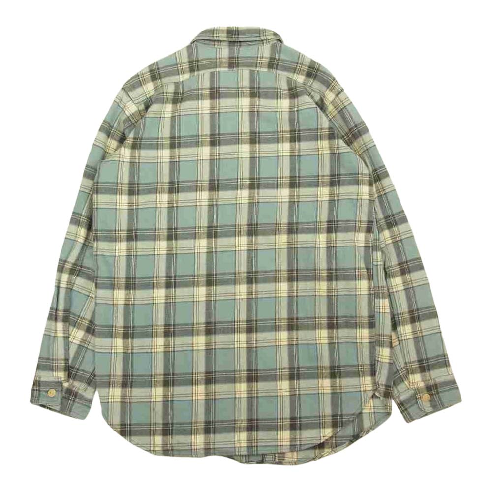 WAREHOUSE ウエアハウス 山ポケット チェック ネルシャツ ブルー系 16【中古】