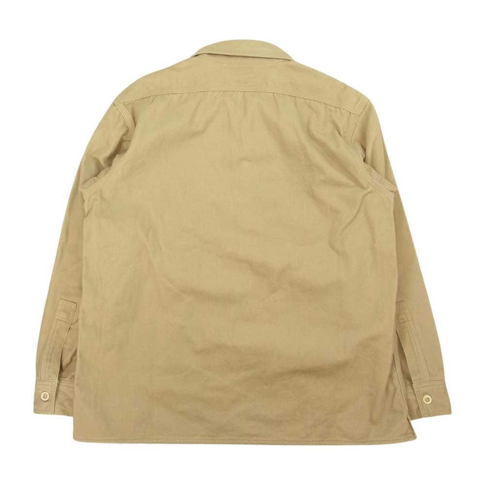 FULLCOUNT フルカウント プルオーバー ワーク シャツ ライトブラウン系 40【中古】