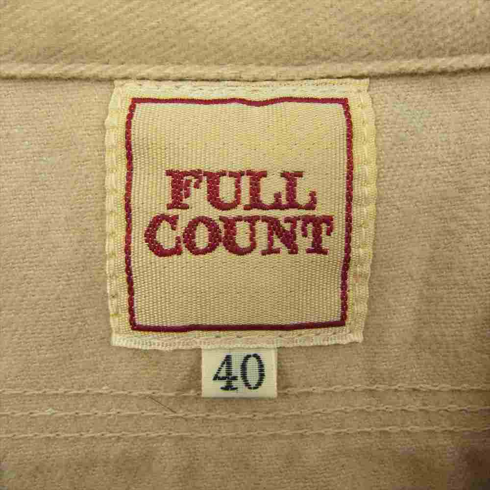 FULLCOUNT フルカウント プルオーバー ワーク シャツ ライトブラウン系 40【中古】