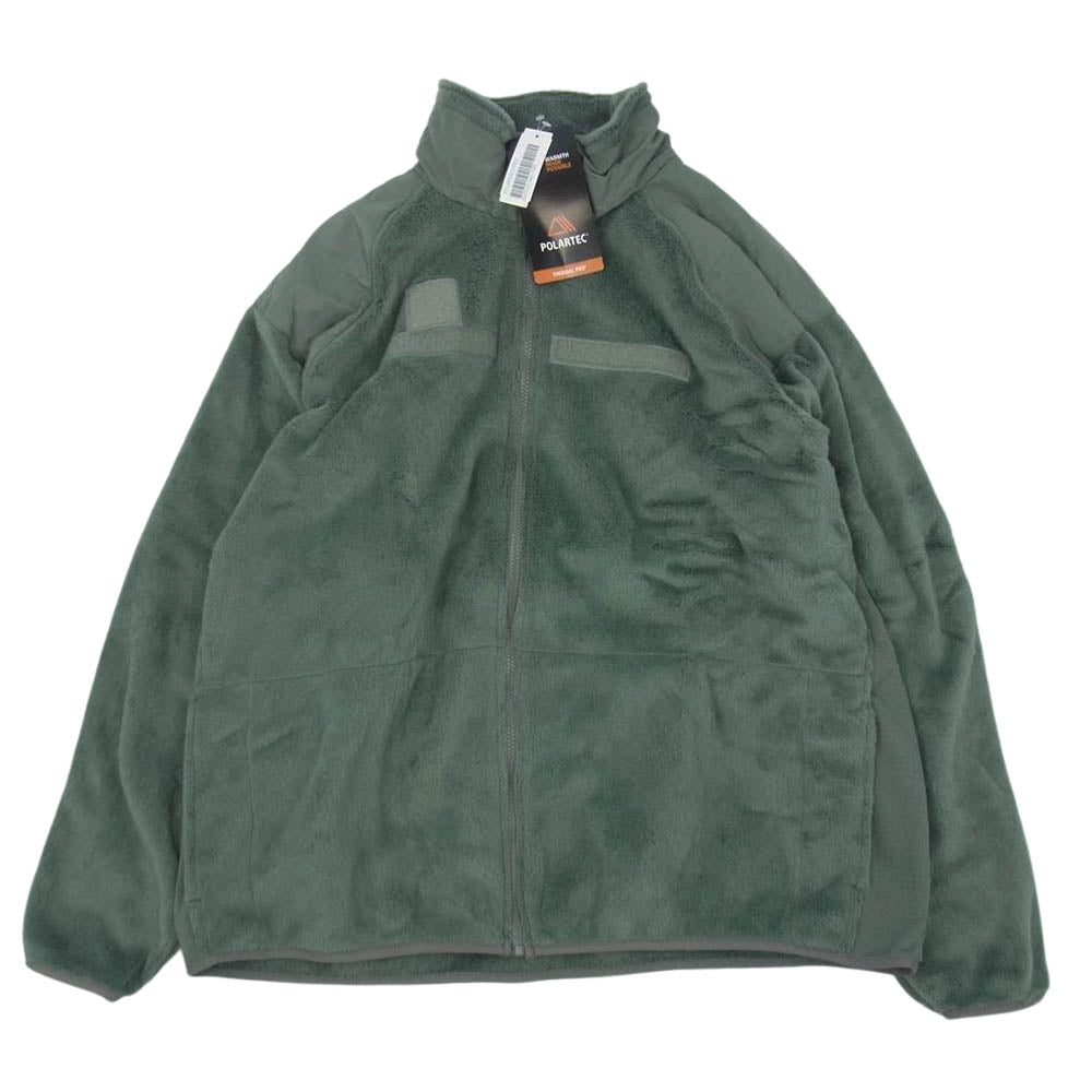US ミリタリー spm1c1-01-546-7550 ECWCS GEN Ⅲ レベル3 ポーラテック フリース ミリタリー ジャケット XXL-LONG グレイッシュグリーン系 XXL【新古品】【未使用】【中古】