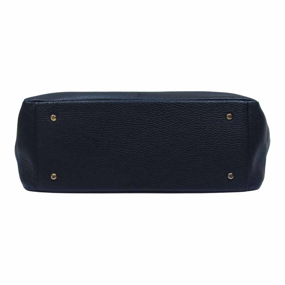 アタオ ウィークデー 撥水 レザー トート バッグ ブラック系【中古】
