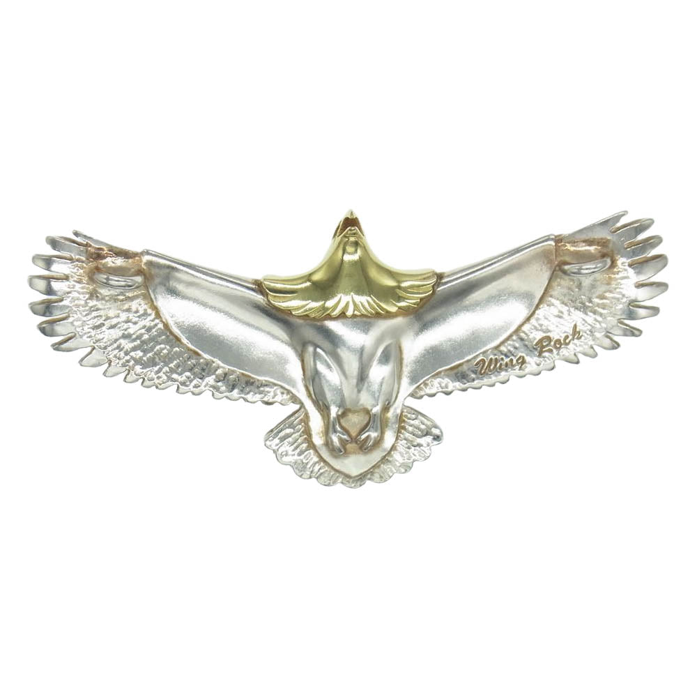 WINGROCK ウィングロック 頭金 目 ダイヤモンドアイズ イーグル サイズL シルバー系【中古】