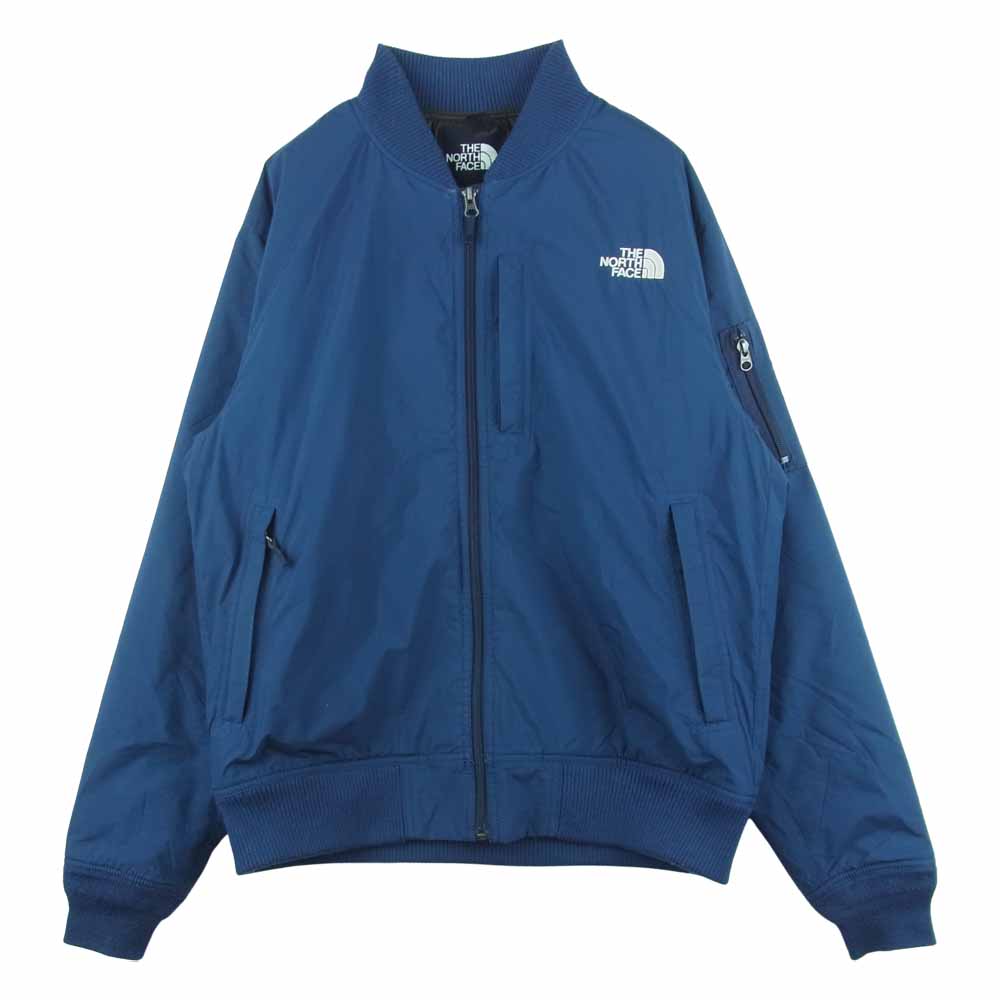 THE NORTH FACE ノースフェイス NY81510 Q THREE JACKET WINDSTOPPER パーテックス プリマロフト 中綿 ジャケット ネイビー系 XL【中古】