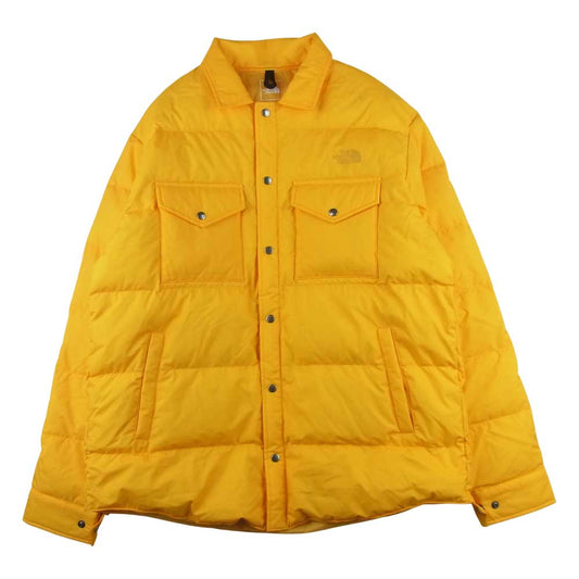 THE NORTH FACE ノースフェイス ND92063 WS Zepher Shell Shirt ウィンドストッパー ゼファー シェル シャツ ダウン ジャケット イエロー系 XL【中古】