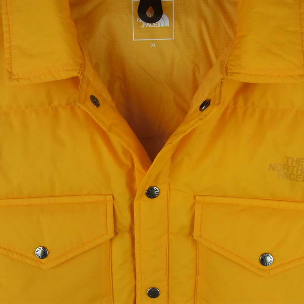 THE NORTH FACE ノースフェイス ND92063 WS Zepher Shell Shirt ウィンドストッパー ゼファー シェル シャツ ダウン ジャケット イエロー系 XL【中古】