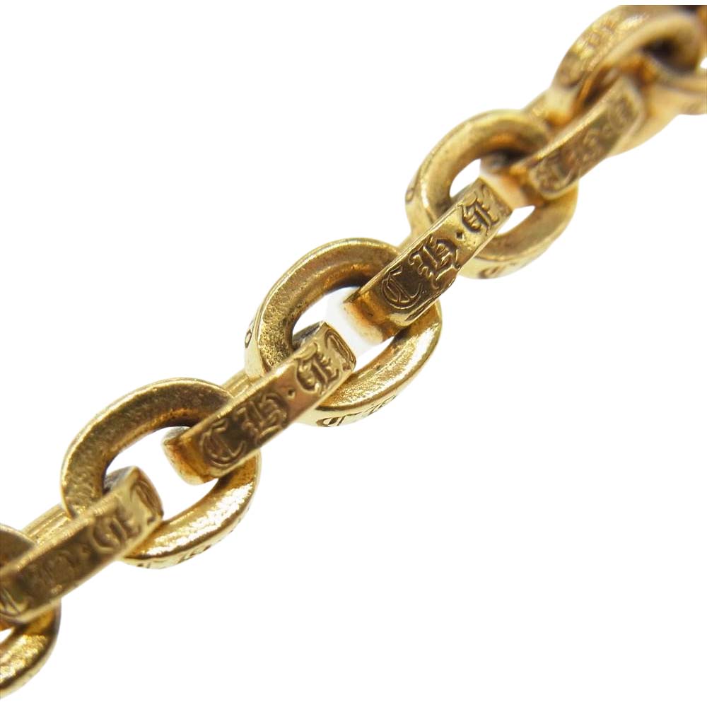 CHROME HEARTS クロムハーツ（原本有） 22K PAPER CHAIN ペーパーチェーン ブレスレット ゴールド系【中古】