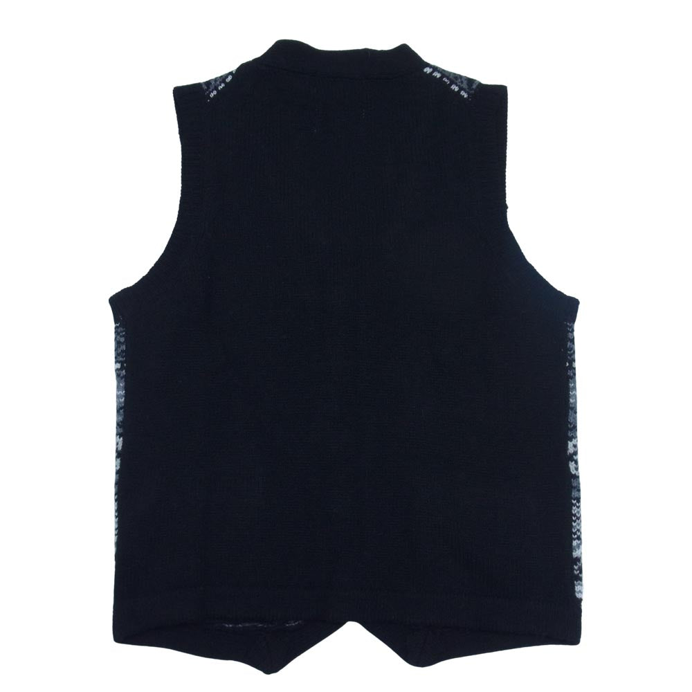 BEAMS ビームス × GIM ジム 別注 ISLE ニット ベスト ブラック系 S【新古品】【未使用】【中古】