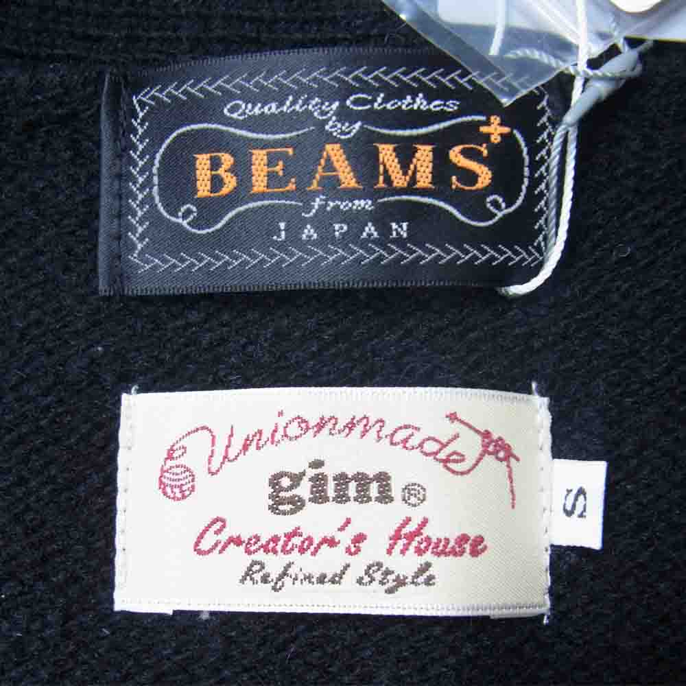 BEAMS ビームス × GIM ジム 別注 ISLE ニット ベスト ブラック系 S【新古品】【未使用】【中古】