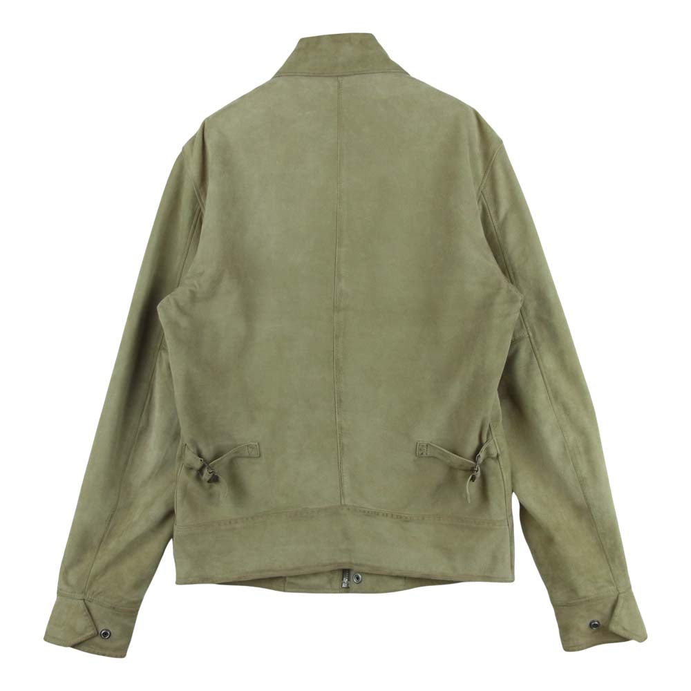 トッドスナイダー レザー スエード ジャケット 牛革 中国製 ベージュ系 XS【中古】