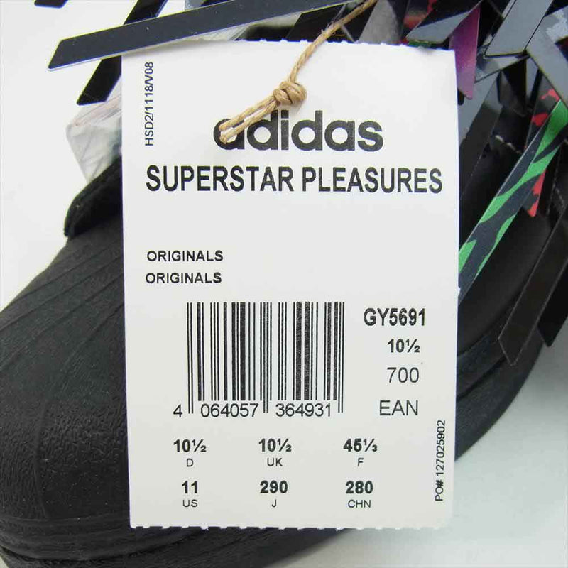 adidas アディダス GY5691 × PLEASUERS SUPER STAR プレジャーズ アディダス コンソーシアム スーパースター ブラック系 29cm【新古品】【未使用】【中古】