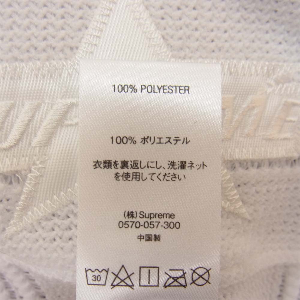 Supreme シュプリーム 21SS Mesh Stripe Football Jersey メッシュ ストライプ フットボールジャージー 半袖シャツ ホワイト系 S【新古品】【未使用】【中古】