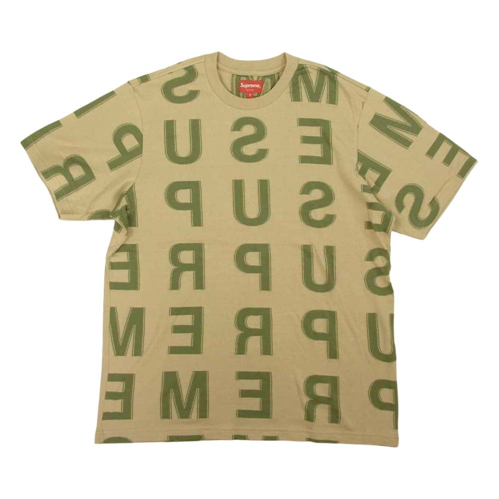 Supreme シュプリーム 21SS Intarsia S/S Top インターシャ 半袖Tシャツ ベージュ系 S【新古品】【未使用】【中古】