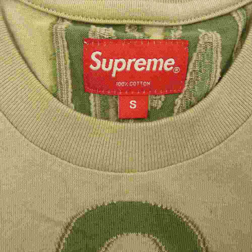 Supreme シュプリーム 21SS Intarsia S/S Top インターシャ 半袖Tシャツ ベージュ系 S【新古品】【未使用】【中古】