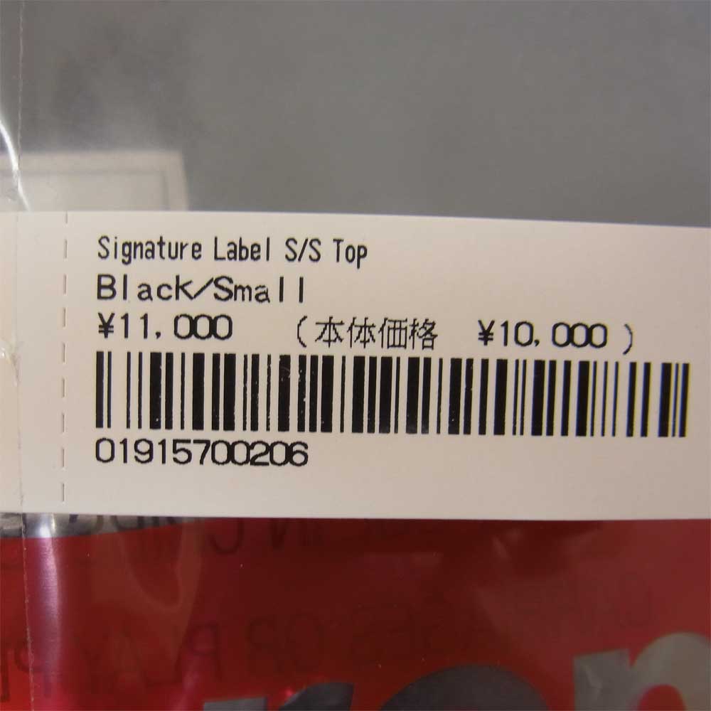 【SUPREME】21SS Signature Label S/S Top【S】