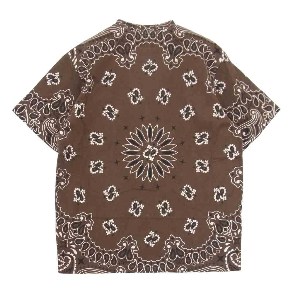 Supreme シュプリーム 21SS Bandana Small Box Logo Tee バンダナ スモールボックス  ロゴ 半袖Tシャツ ブラウン ブラウン系 S【中古】