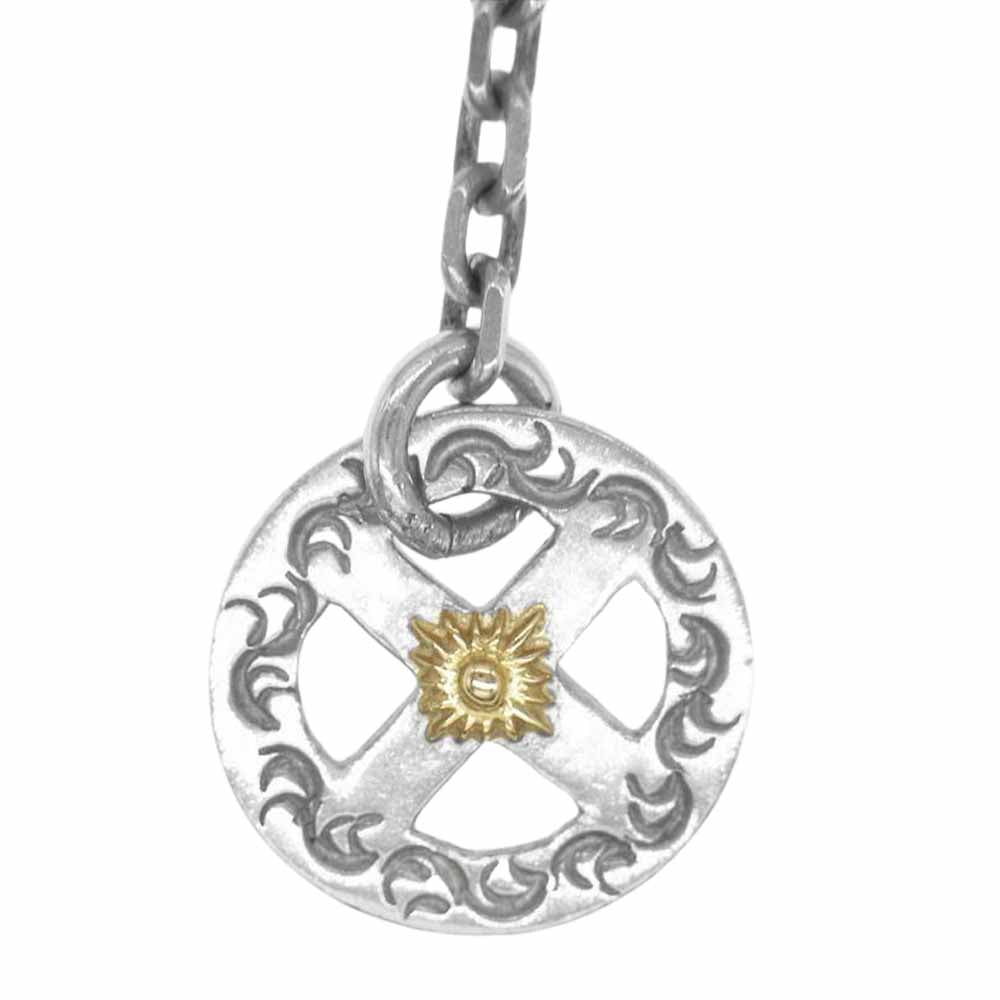 ARIZONA FREEDOM アリゾナフリーダム 太陽神 唐草 ホイールネックレス シルバー系【中古】