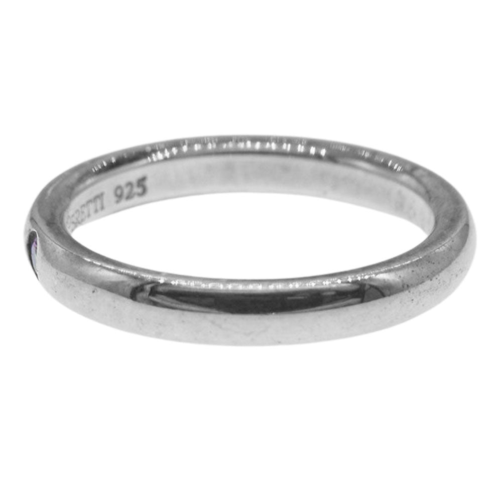 TIFFANY&Co. ティファニー 1P ルビー スタッキング バンド リング シルバー系【中古】