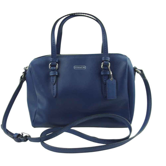 COACH コーチ F28977 2WAY ハンド ショルダー バッグ 中国製 ブルー系【中古】