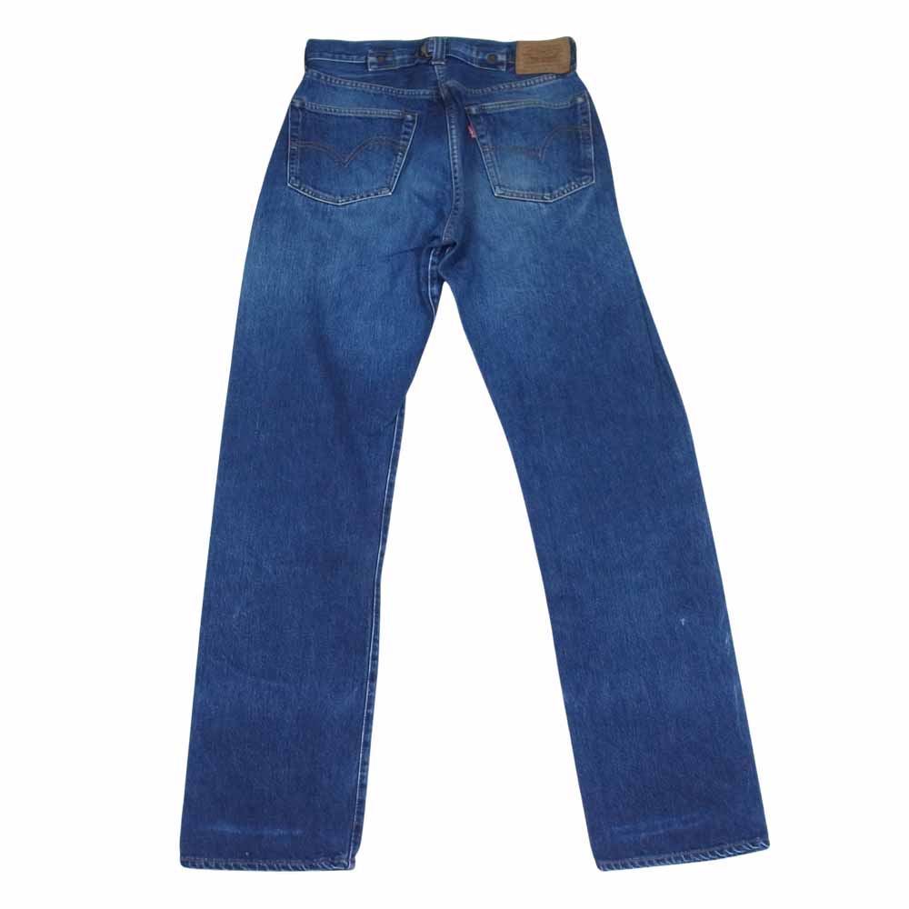 Levi's リーバイス 201XX ボタン裏刻印555 カンヌキ 隠しリベット BIGE シンチバック ボタンフライ デニム パンツ インディゴブルー系 32【中古】