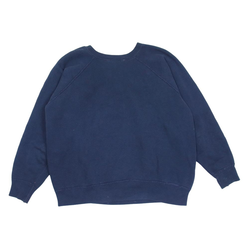 Champion チャンピオン 65s~67sランタグ カレッジプリント スウェット トレーナー ネイビー系 L【中古】