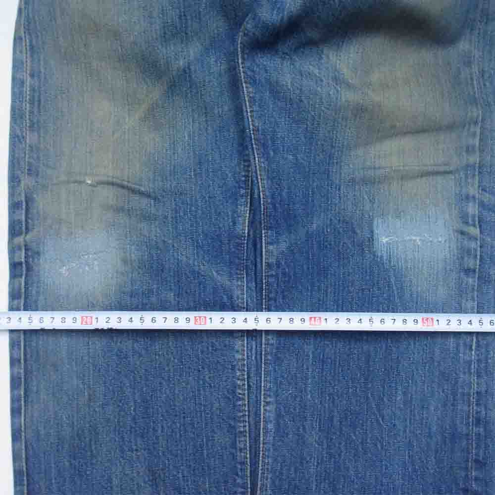 Levi's リーバイス ヴィンテージ オリジナル 501 66前期 ボタン裏刻印6 アルミリベット カンヌキ  股リペア デニム パンツ インディゴブルー系【中古】