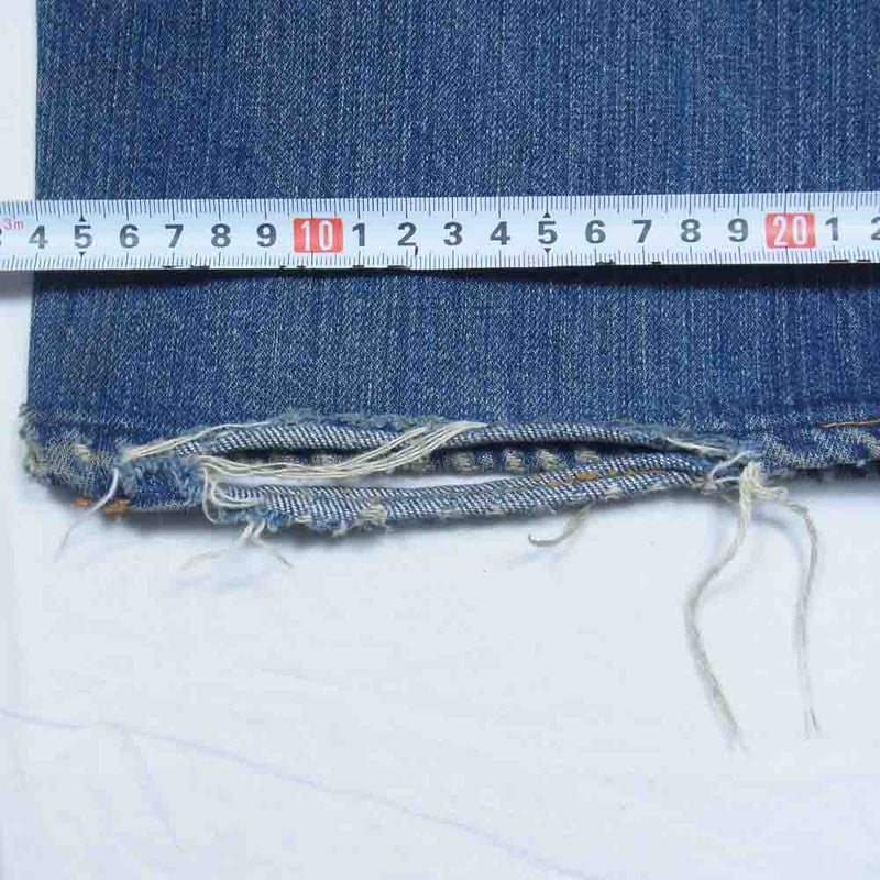 Levi's リーバイス ヴィンテージ オリジナル 501 66前期 ボタン裏刻印6 アルミリベット カンヌキ  股リペア デニム パンツ インディゴブルー系【中古】