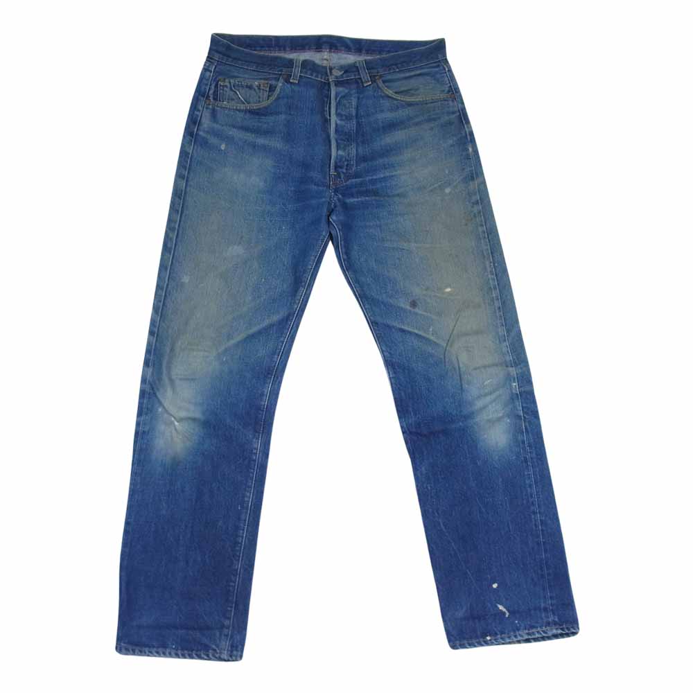 Levi's リーバイス ヴィンテージ オリジナル 501 66前期 ボタン裏刻印2 スモールe アルミリベット カンヌキ 501 デニム パンツ インディゴブルー系 30【中古】