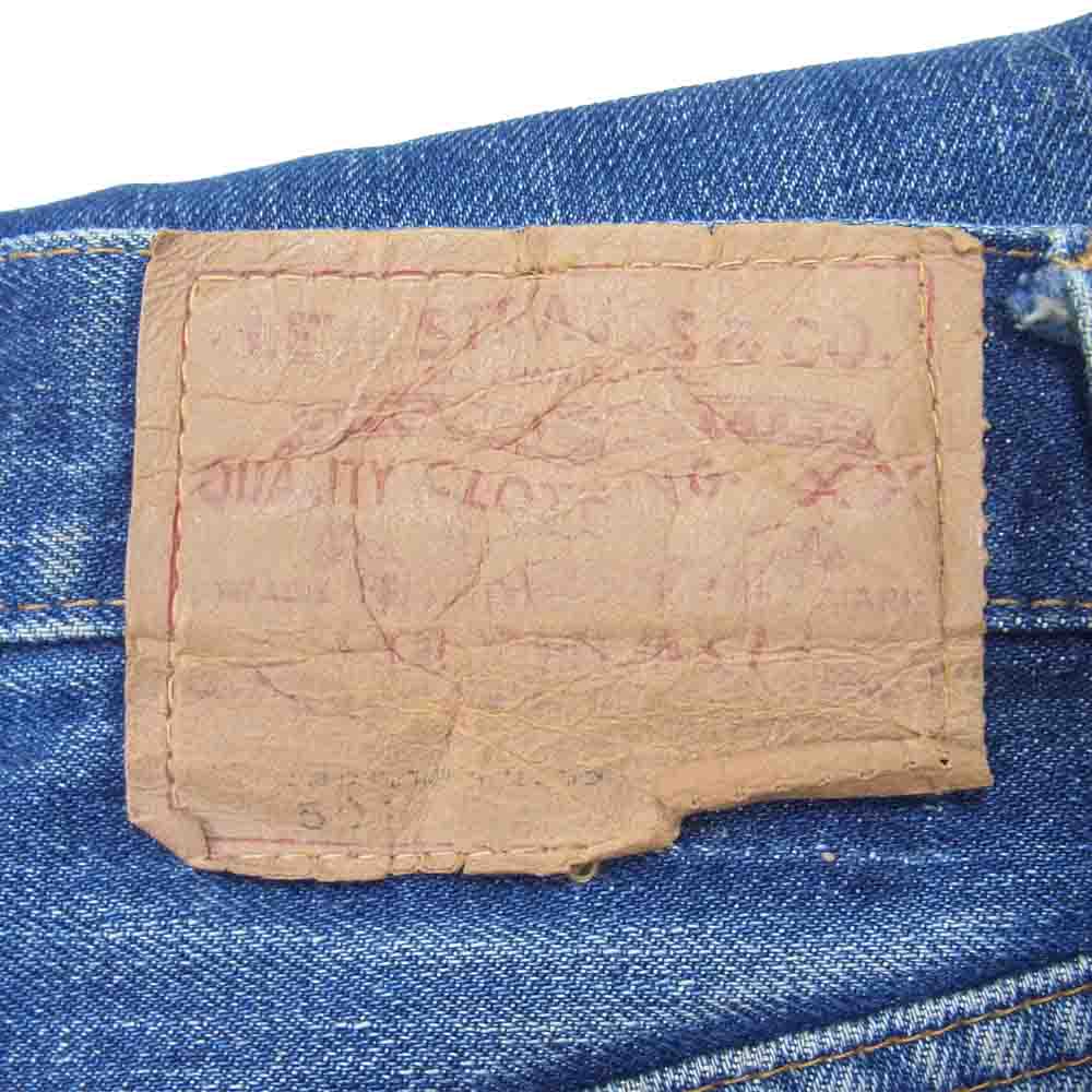 Levi's リーバイス ヴィンテージ オリジナル 501 66前期 ボタン裏刻印2 スモールe アルミリベット カンヌキ 501 デニム パンツ インディゴブルー系 30【中古】
