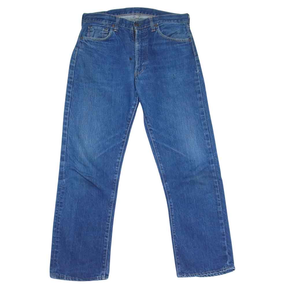 Levi's リーバイス ヴィンテージ オリジナル 両面BIGE カンヌキ Vステッチ バックポケット裏シングルステッチ デニム パンツ インディゴブルー系 34【中古】