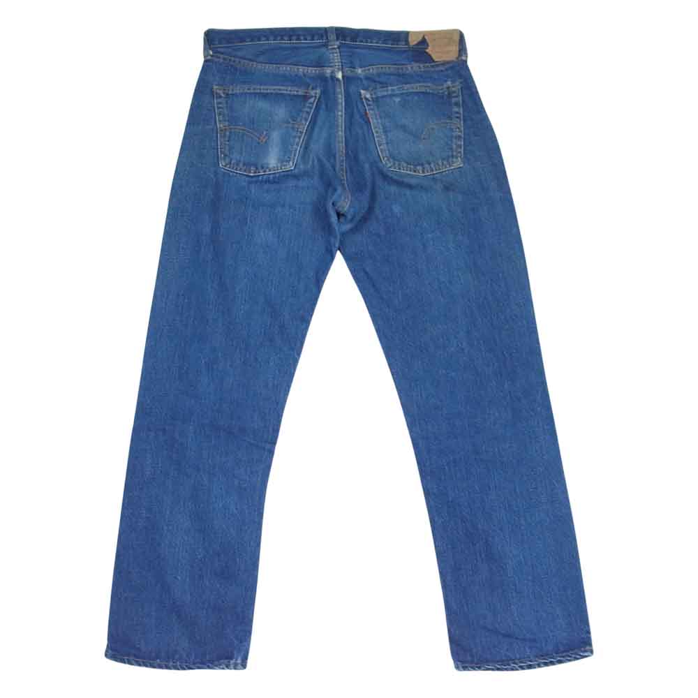 Levi's リーバイス ヴィンテージ オリジナル 両面BIGE カンヌキ Vステッチ バックポケット裏シングルステッチ デニム パンツ インディゴブルー系 34【中古】