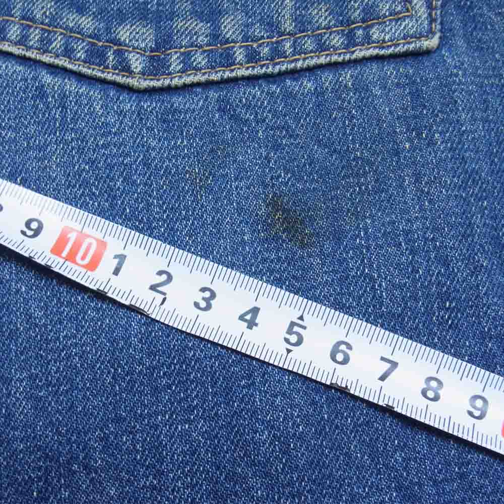 Levi's リーバイス ヴィンテージ オリジナル 両面BIGE カンヌキ Vステッチ バックポケット裏シングルステッチ デニム パンツ インディゴブルー系 34【中古】