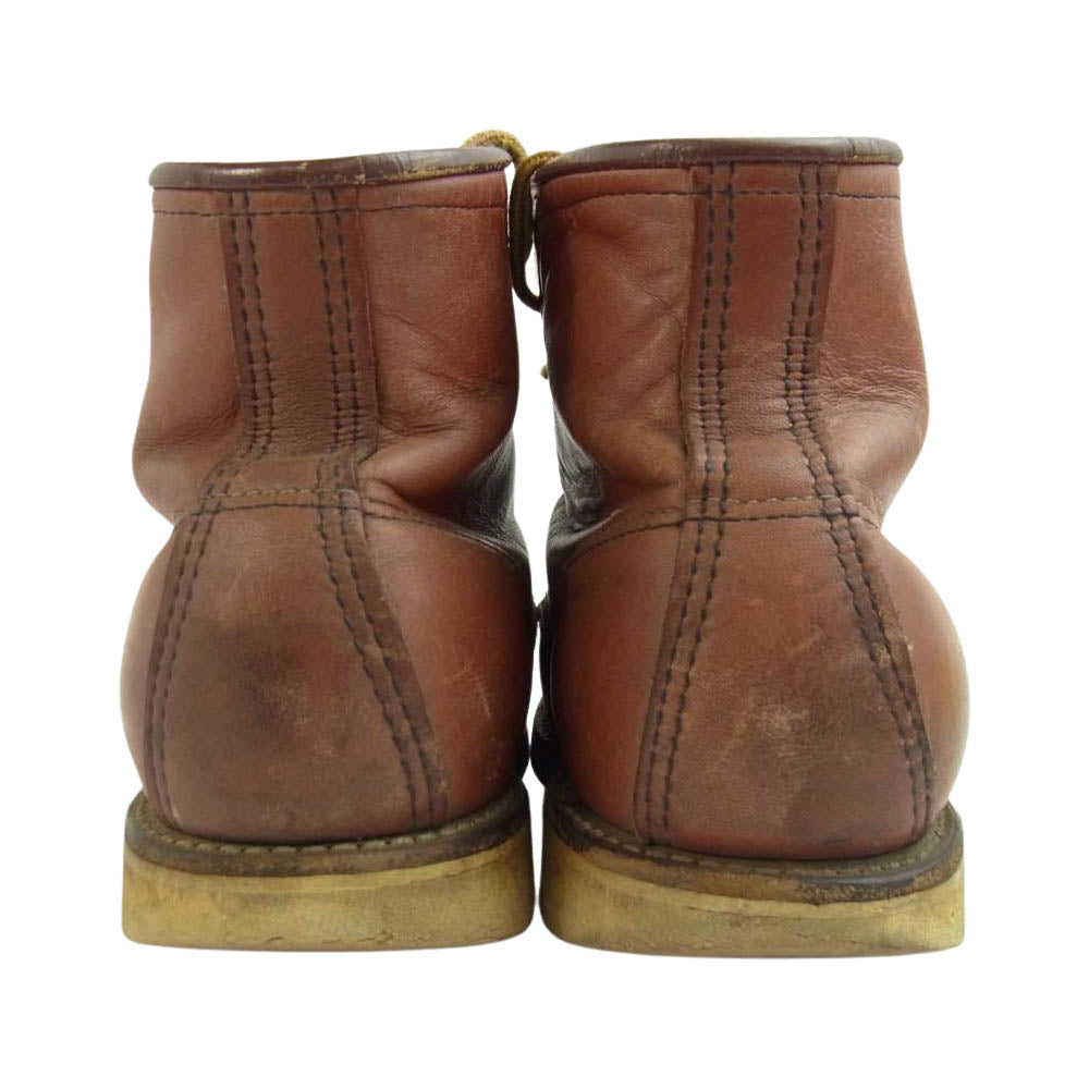 RED WING レッドウィング 90s 四角犬タグ MOC-TOE アイリッシュセッター モックトゥ ブーツ ブラウン系 6 1/2【中古】