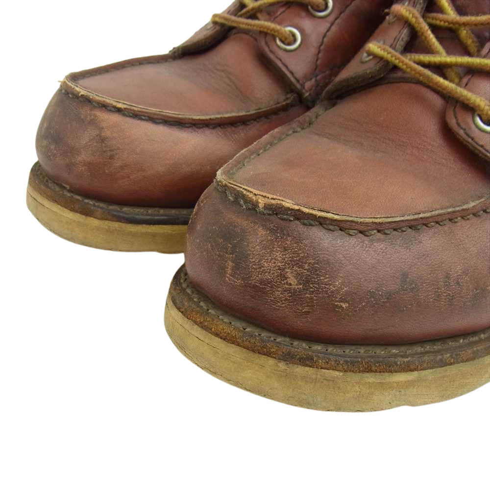 RED WING レッドウィング 90s 四角犬タグ MOC-TOE アイリッシュセッター モックトゥ ブーツ ブラウン系 6 1/2【中古】