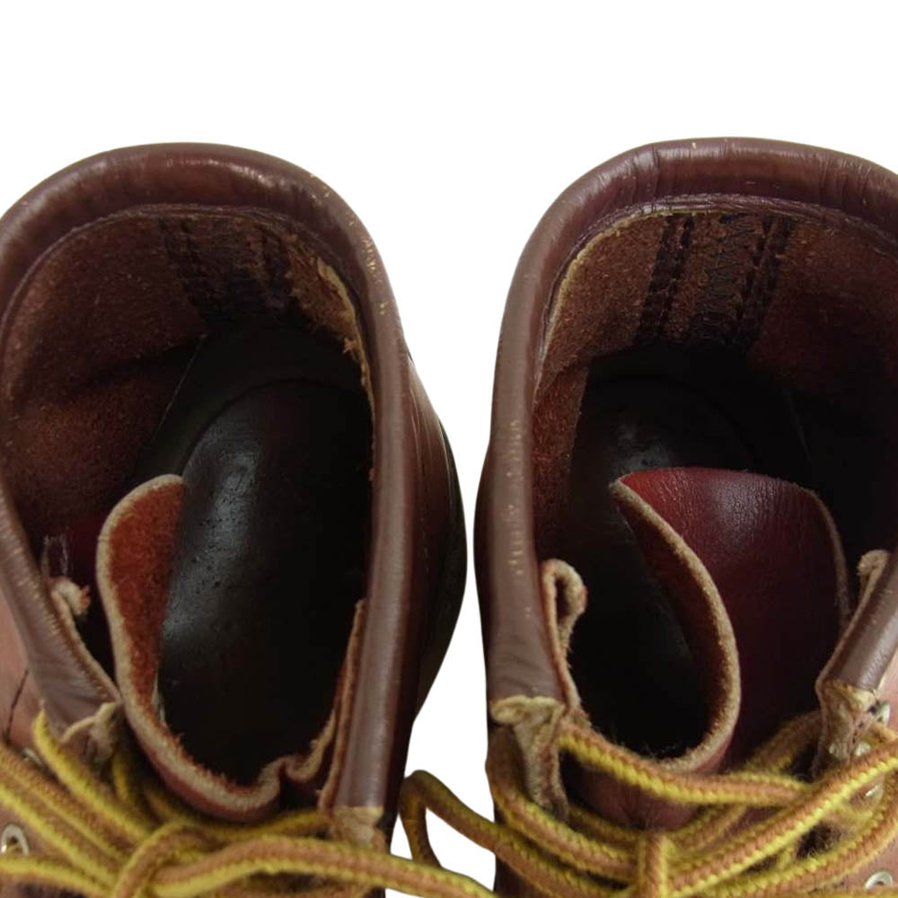 RED WING レッドウィング 90s 四角犬タグ MOC-TOE アイリッシュセッター モックトゥ ブーツ ブラウン系 6 1/2【中古】