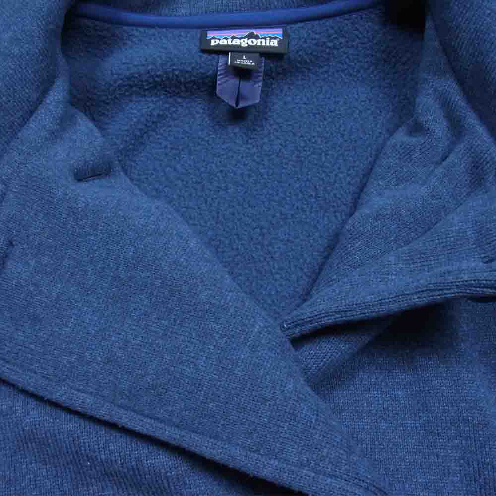 patagonia パタゴニア 15AW 25861 Women's Better Sweater Peacoat ベター セーター ピーコート フリース ジャケット ブルー系 L【中古】