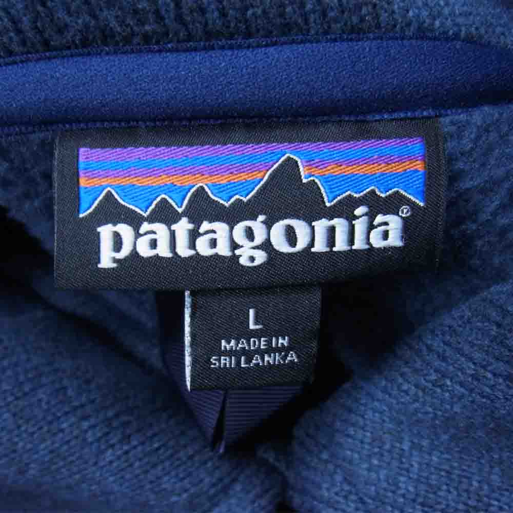 patagonia パタゴニア 15AW 25861 Women's Better Sweater Peacoat ベター セーター ピーコート フリース ジャケット ブルー系 L【中古】