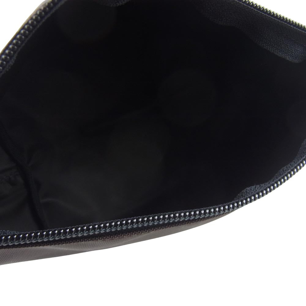 Herve Chapelier エルベ・シャプリエ 2885N 舟形 ナイロン ショルダー ポシェット バッグ モカ【新古品】【未使用】【中古】