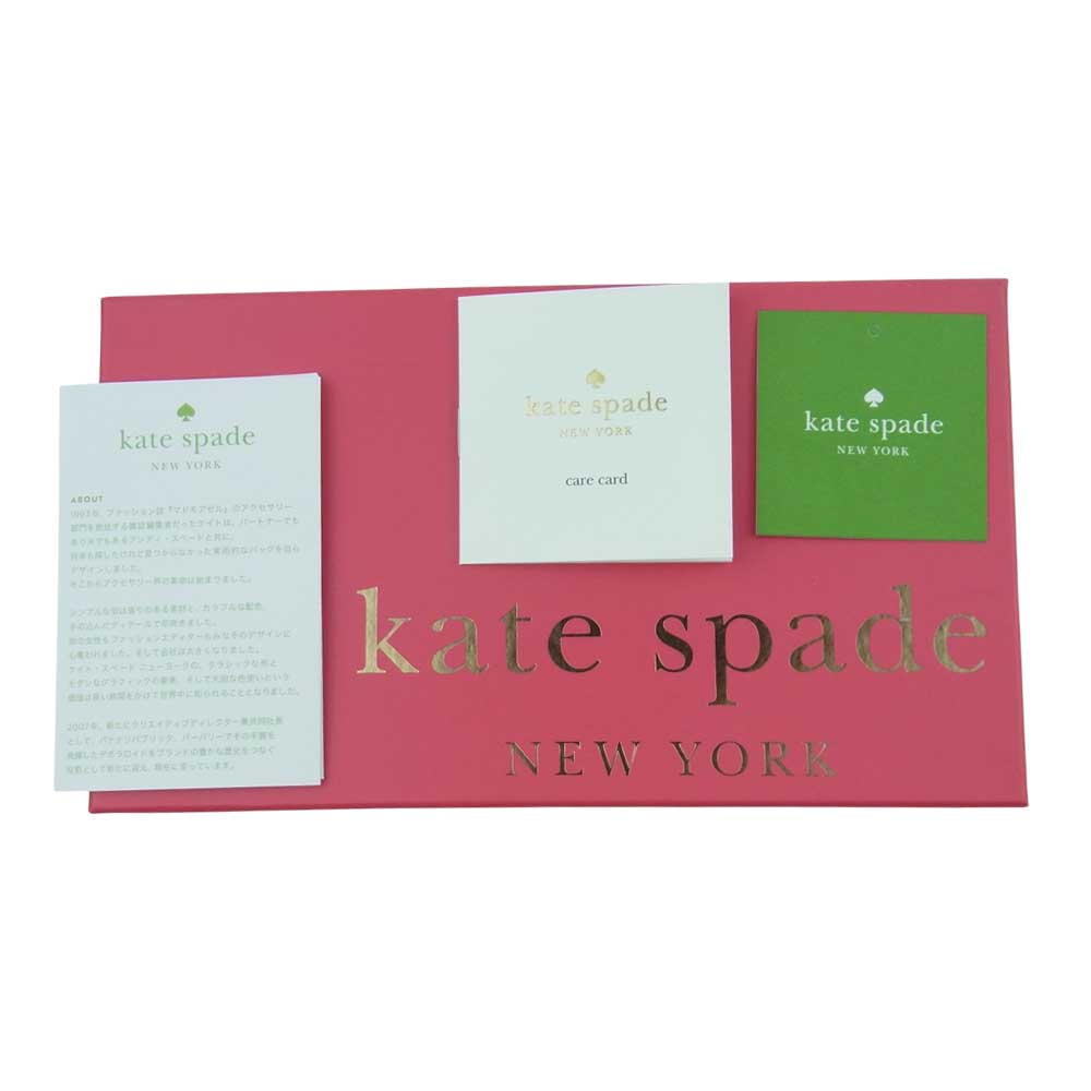 Kate Spade ケイトスペード シダー ストリート フローラル レイシー ウォレット 長財布 ピンク系 ブラック系【極上美品】【中古】